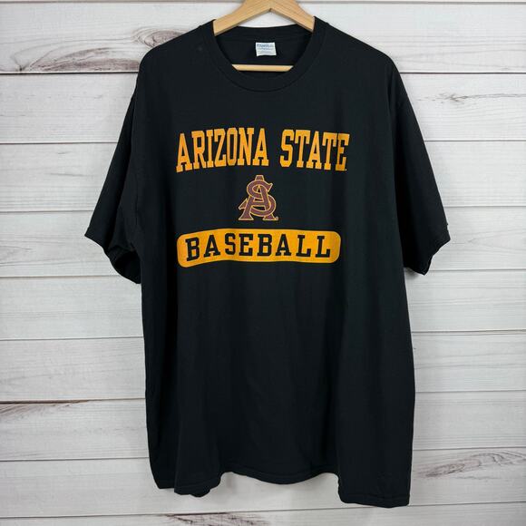 Port & Company Men's Short Sleeve Arizona State Baseball ASU Graphic Tee Size 3X - Picture 2 of 5